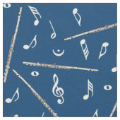 Flute Music Note Stoff (Nahaufnahme)