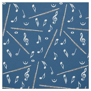 Flute Music Note Stoff