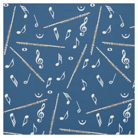 Flute Music Note Stoff (Muster)
