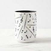 Flute Music Note Tasse (Zentrum)