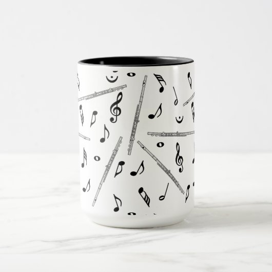 Flute Music Note Tasse (Zentrum)