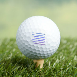 Flute Music Pink Lila Blue Golfball