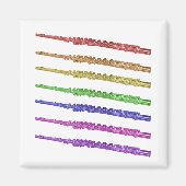 Flute Music Rainbow Magnet (Vorne)