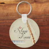 Flute Music Room Schlüsselanhänger (Vorderseite)