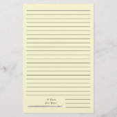 Flute Music Teacher Band Briefpapier (Rückseite)