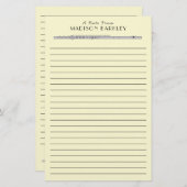 Flute Music Teacher Band Briefpapier (Vorne/Hinten)