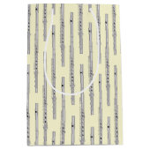 Flute Music Teacher Band Mittlere Geschenktüte (Vorderseite)