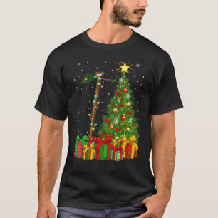 Flute Music Xmas Holiday Santa Flute Weihnachten T-Shirt