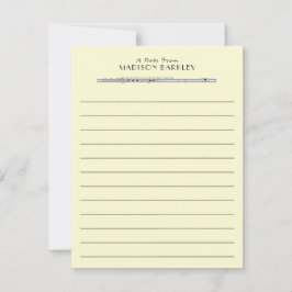 Flute Musician Music Teacher Band Dankeskarte