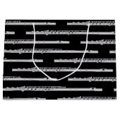 Flute Musician Music Teacher Band Große Geschenktüte (Vorderseite)