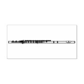 Flute Musician Music Teacher Band Gummistempel (Prägung)