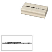 Flute Musician Music Teacher Band Gummistempel (Stempel)