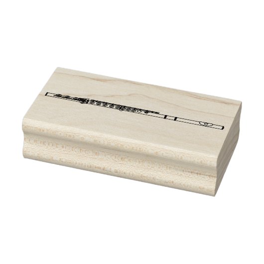 Flute Musician Music Teacher Band Gummistempel (Stempel)