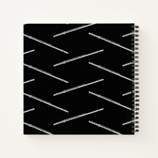 Flute Musician Music Teacher Band Notizblock (Rückseite)