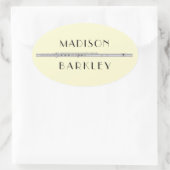 Flute Musician Music Teacher Band Ovaler Aufkleber (Tasche)