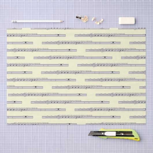 Flute Musician Music Teacher Band Seidenpapier (Handwerk)