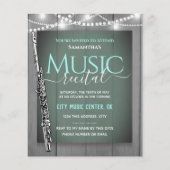Flute Musik - Erwägung formelle Einladung (Vorderseite)