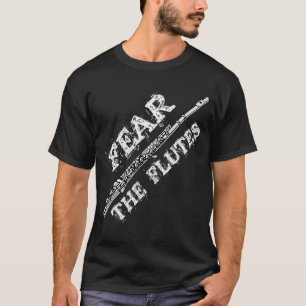 Flute Musik Geschenk Shirt Angst die Flöten Marchi
