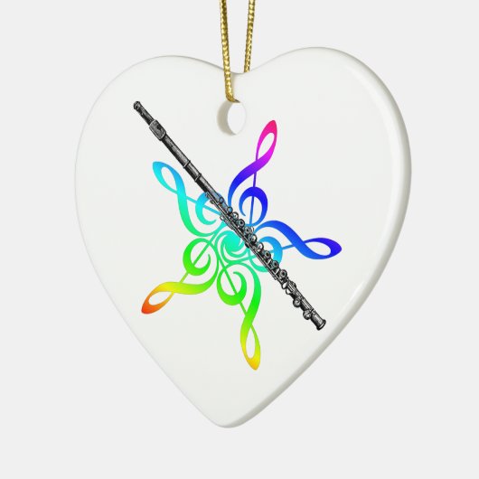 Flute Musik Regenbogen Weihnachtsschmuck (Links)