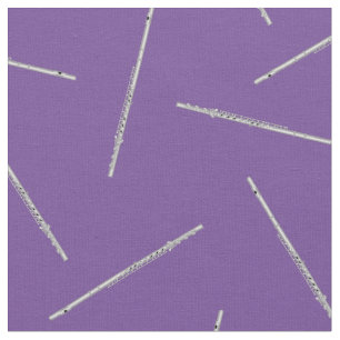 Flute Musiker Zimmerdekor Lila Stoff