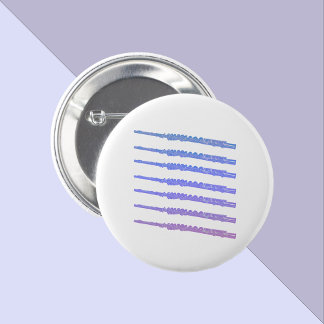 Flute Musikinstrument Pink Lila blau Button