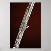 Flute oder Flutist-Musikerposter Poster (Vorne)