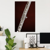 Flute oder Flutist-Musikerposter Poster (Heimbüro)