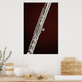 Flute oder Flutist-Musikerposter Poster (Küche)