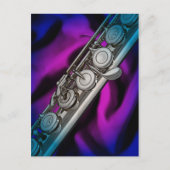 Flute- oder Flutist-Postkarte oder Postkarte (Vorderseite)