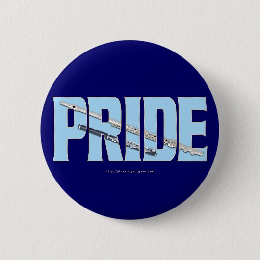 Flute - Piccolo Pride Button (Vorderseite)