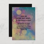 Flute Player Bat Mitzvah Empfang Party-Karte Einladung (Vorne/Hinten)