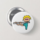 Flute Player Button (Vorne & Hinten)