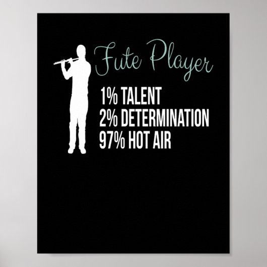 Flute-Player-Flute-Instrument Poster (Vorne)