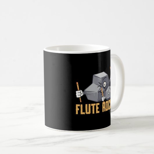 Flute Player Flutist Flutist Musical Ins Kaffeetasse (VorderseiteRechts)