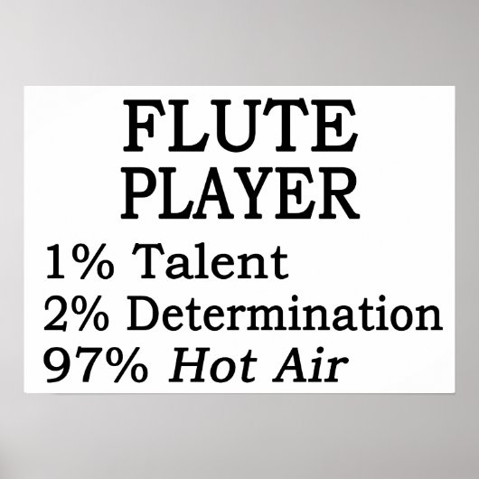 Flute Player Hot Air Poster (Vorne)