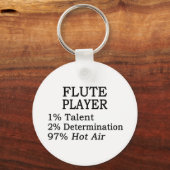Flute Player Hot Air Schlüsselanhänger (Vorderseite)