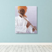 Flute Player Leinwanddruck (Insitu (Holzboden))
