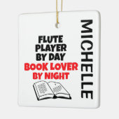 Flute Player-Lieben lesen CUSTOM Keramikornament (Links)