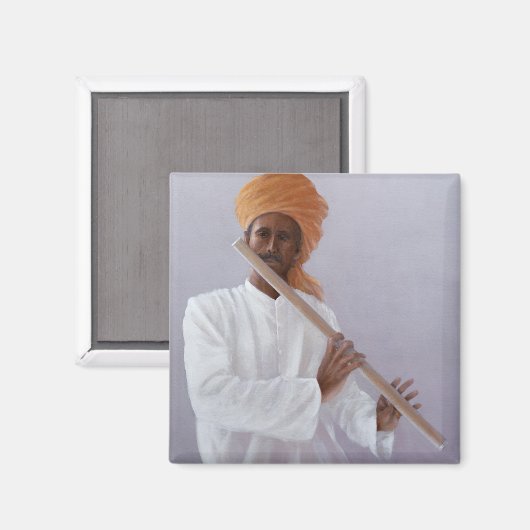 Flute Player Magnet (Vorderseite/Rückseite)