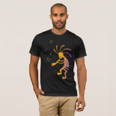Flute Player Music Kokopelli T - Shirt (Vorne ganz)