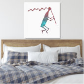 Flute Player Petroglyph Leinwanddruck (Insitu (Schlafzimmer))