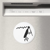 Flute Player Petroglyph Magnet (In Situ (Geschirrspüler))