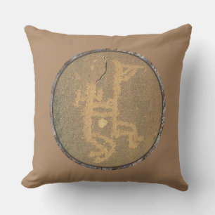 Flute Player Petroglyph mit Companion Kissen