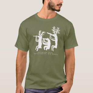 Flute Player Petroglyph T - Shirt