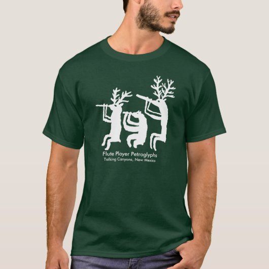 Flute Player Petroglyph T - Shirt (Vorderseite)