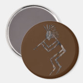 Flute Player Petroglyph Talking Canyons, New Mexic Magnet (Vorderseite/Rückseite)