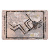 Flute Player Petroglyph Talking Canyons, New Mexic Magnet (Horizontal)