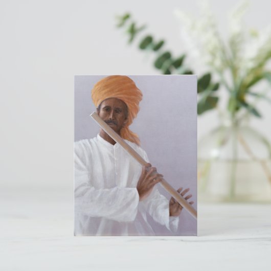 Flute Player Postkarte (Stehend Vorderseite)