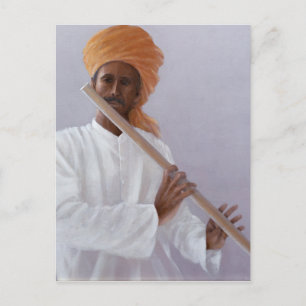 Flute Player Postkarte