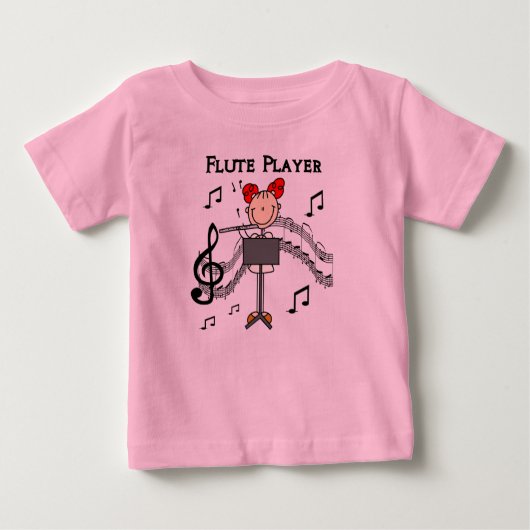 Flute Player-Shirt Baby T-shirt (Vorderseite)